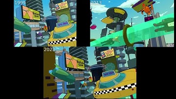 Futurama Intro Comparison [1999, 2013, 2023]