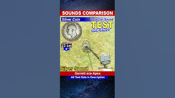 Garrett ace Apex ...the sounds of my metal detector with gold and silver objects #short