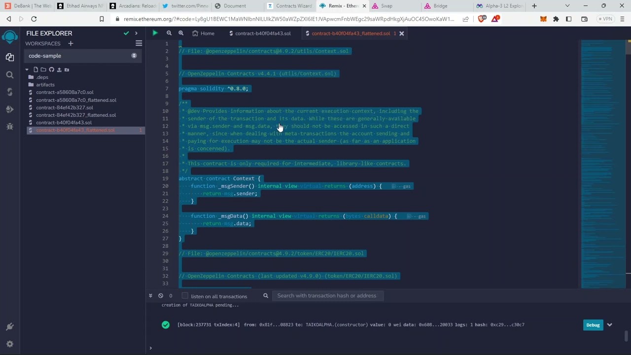 HOW TO DEPLOY CONTRACT AND VERIFY CONTRACT ON TAIKO ALPHA 3 TESTNET