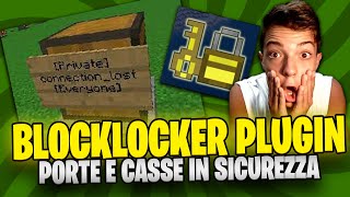 *BlockLocker* plugin TUTORIAL! *HOW* TO SECURE *SERVER* DOORS AND CHESTS! *Minecraft*