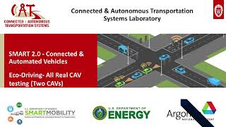 SMART 2.0 Connected &Automated Vehicles Eco-Driving All Real CAV testing (Two CAVs) screenshot 5