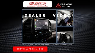 Dealer Ford F-150 &amp; Super Duty Sony XAV-AX8500 / XAV-9500ES Install | Prolific Audio XAV-FORDFKIT
