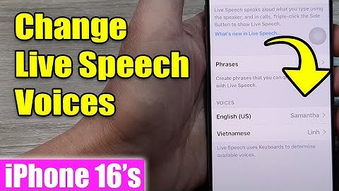 iPhone 16/16 Pro Max: How to Change Live Speech Voices