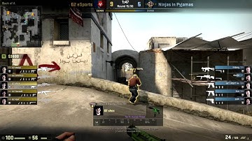 CS:GO POV Demo G2 Shox ( 36/13) vs NIP (de_dust2)