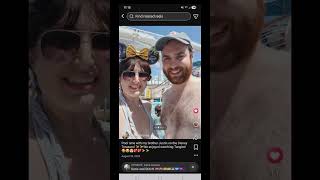 Pool time with my brother Justin on the Disney Treasure! ✨️✨️ We enjoyed watching Tangled 🥰😊🤗💖💖✨️✨️