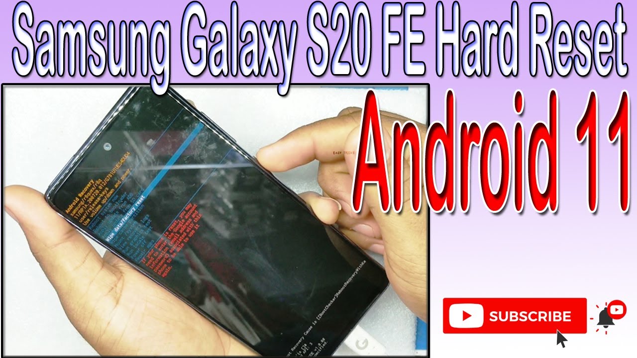 Samsung Galaxy S20 FE 5G (SM-G780G) Factory Reset & Hard Reset | How to