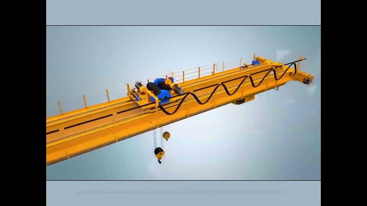double girder overhead crane 3d animation YouTube