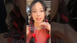 blackpink members age in 2025 with birth date 🤍#blackpink #jisoo #jennie #lisa #rosè #fyp #ytshorts Information
