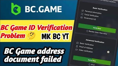 BC Game verify your identity issue||BC Game I