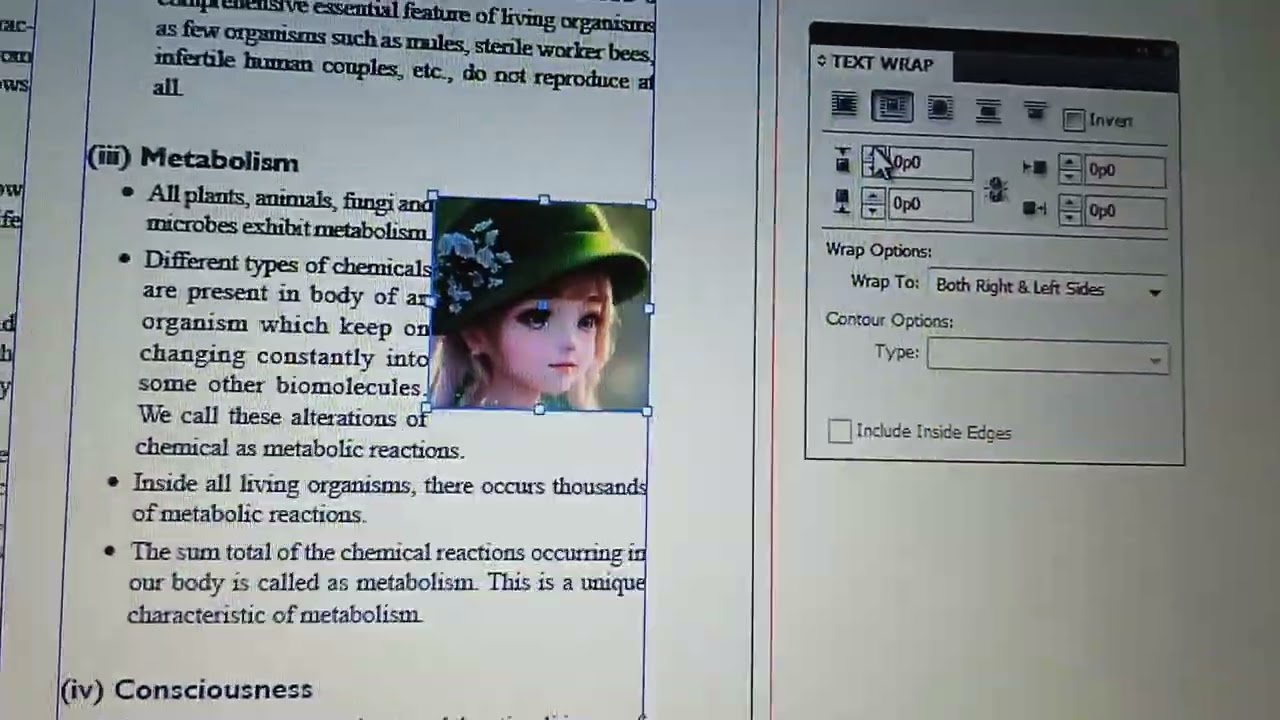 Learn how to wrap text with a figure in Adobe InDesign 