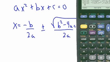 u CAN learn AP Calculus!  Chapter 4-7 Finishing Quad() TI-89 Program