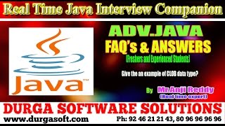 Java Interview Companion||Adv Java ||Give an example of BLOB data type 