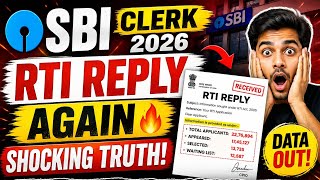 SBI Clerk 🔥 RTI Reply 🫠 Category wise Data 💝 #sbijamains #waitinglist