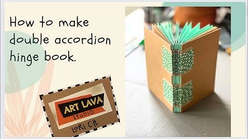 How to make a double accordion hinge book…no sewing needed.