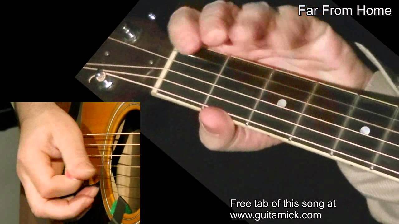 Far From Home - Irish reel + TAB! learn to play on acoustic guitar