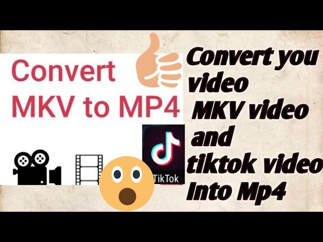 convert MVP and tiktok video into Mp4 