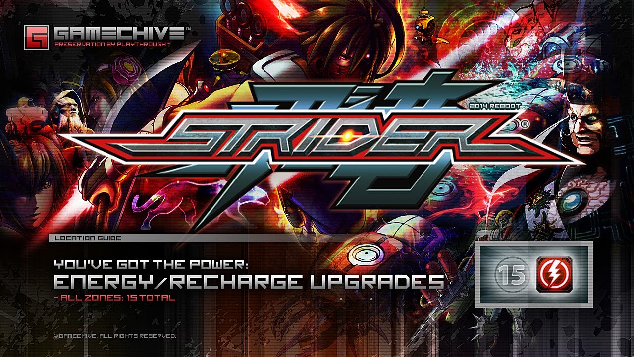 Strider [2014] (You've Got the Power: All Energy/Recharge Upgrades, 15 Total) PS4 Gamechive