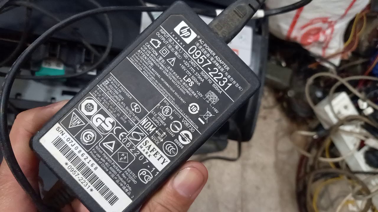 Adapter nguồn máy in HP 0957-2231 32v 375ma 16V 500ma sài tốt. 589nhattao đang bán chỉ với