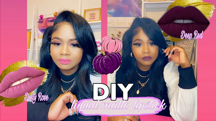 DIY LIQUID MATTE LIPSTICK | DUSTY ROSE | DEEP FALL...