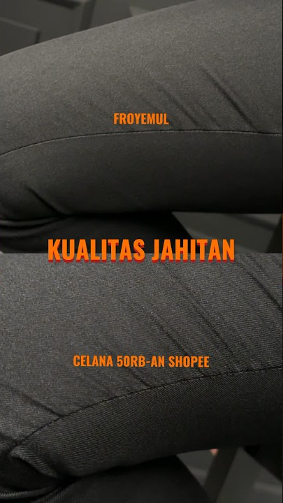 FROYEMUL I Beli celana ada harga, ada apa? Yak! Kualitas. Simak videonya biar tidak gagal paham.