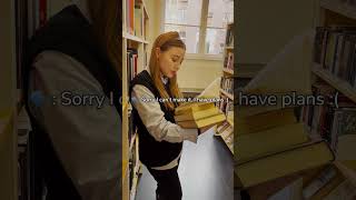 When someone asks a book lover to go out | #booktok