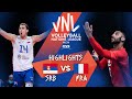 SRB vs. FRA - Highlights Week 2 | Men's VNL 2021