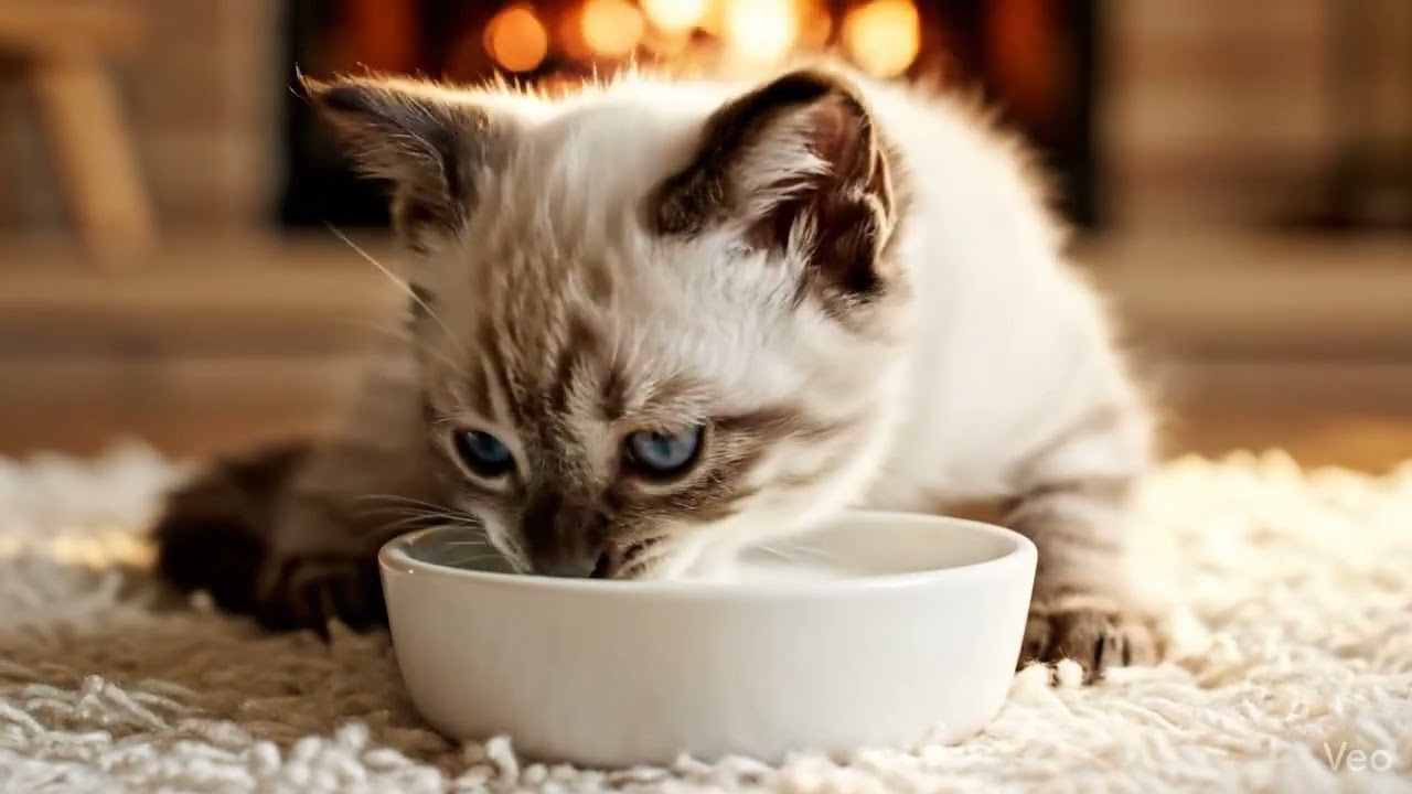 Drinking milk😺💛