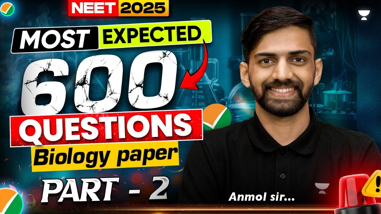 Guarantee NEET 2025 Biology MCQs NEET 2025 | NEET Biology Most Expected ...