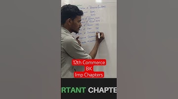 Syllabus you of BK 12th Commerce #12thcommerce #bk #account #altamashsir #sabkoayega