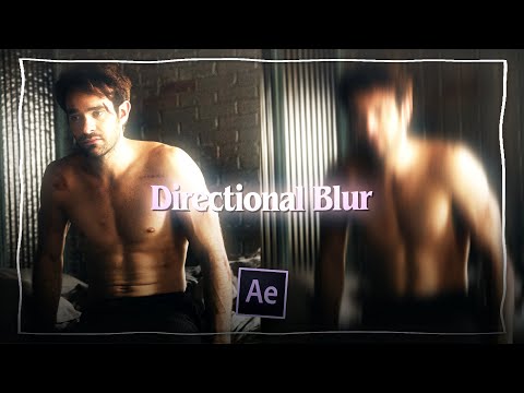 directional blur ; after effects tutorial