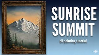 Sunrise Summit - Wet on Wet Oil Painting Walkthrough