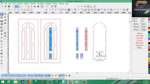 How to CNC Wood 2d Design and Carving jdpint Software Malaysia Deep Door Model 2