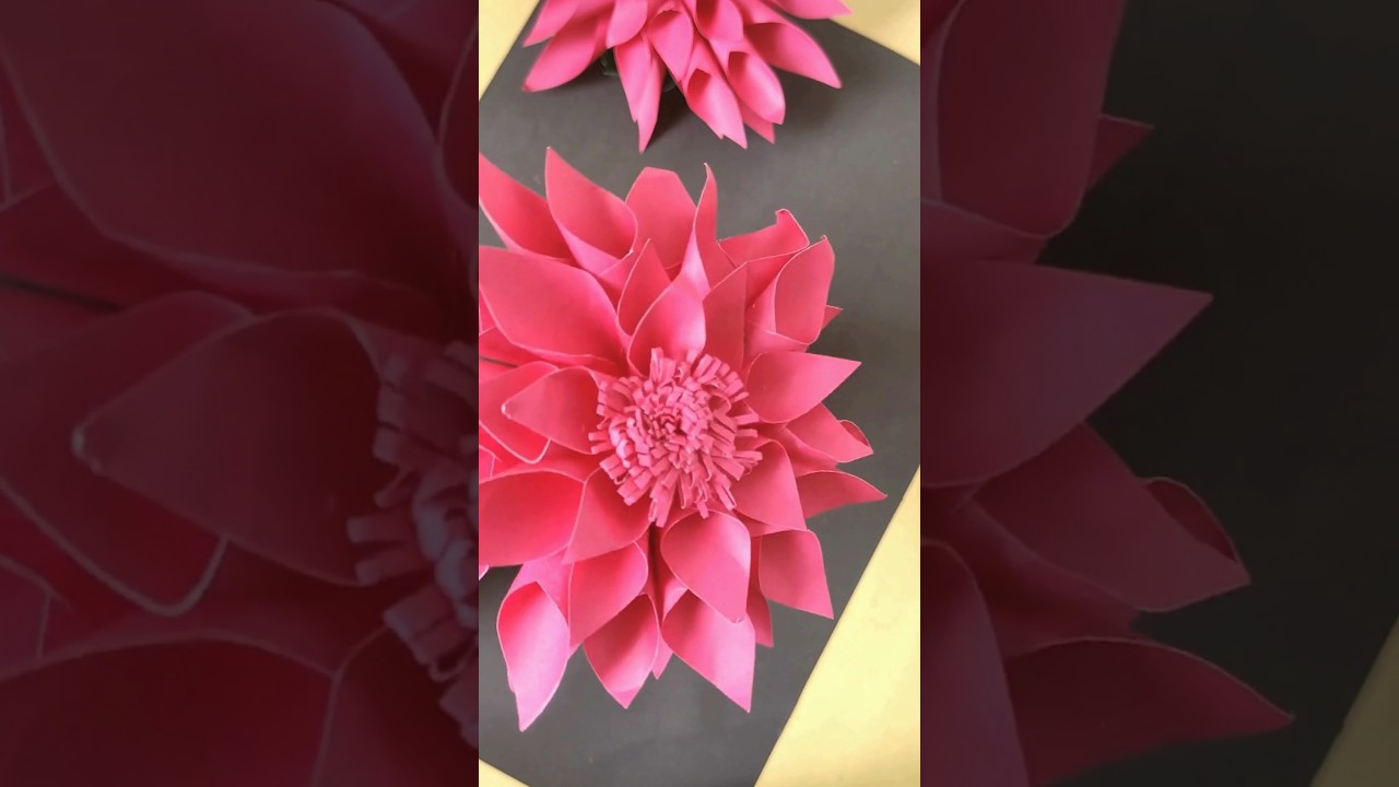 DIY Dalia flower / how to make paper flowers / 