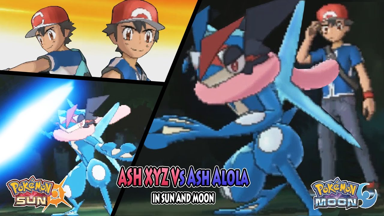 Pokemon Sun and Moon: Ash Vs Ash (Ash XYZ Vs Ash Alola) - YouTube
