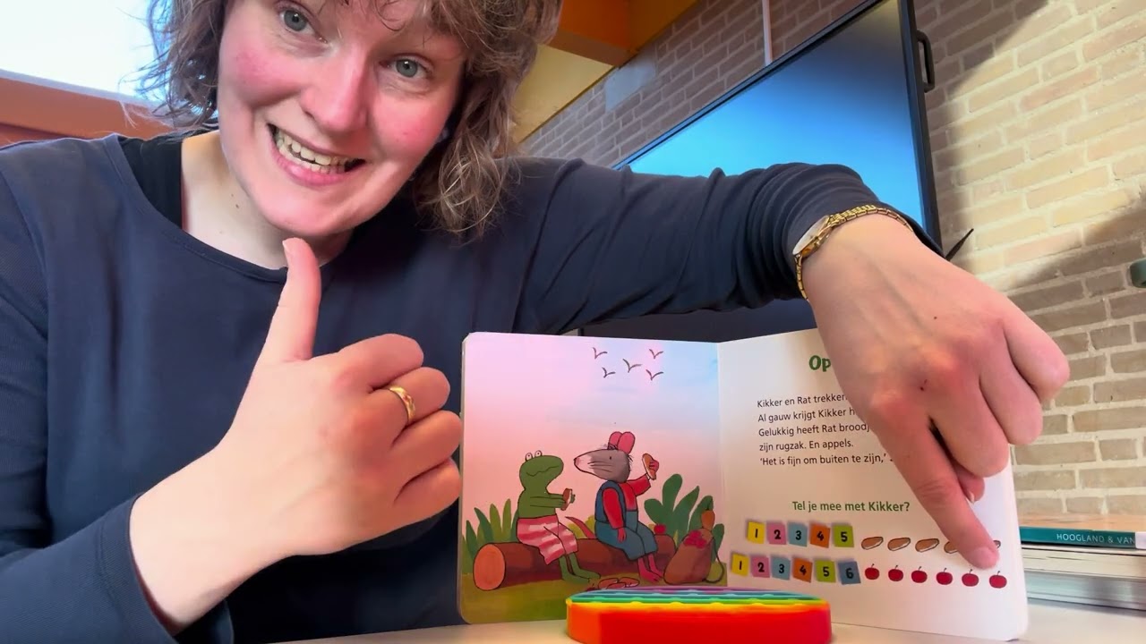 Mijn kikker telboek - voorlezen met gebaren 