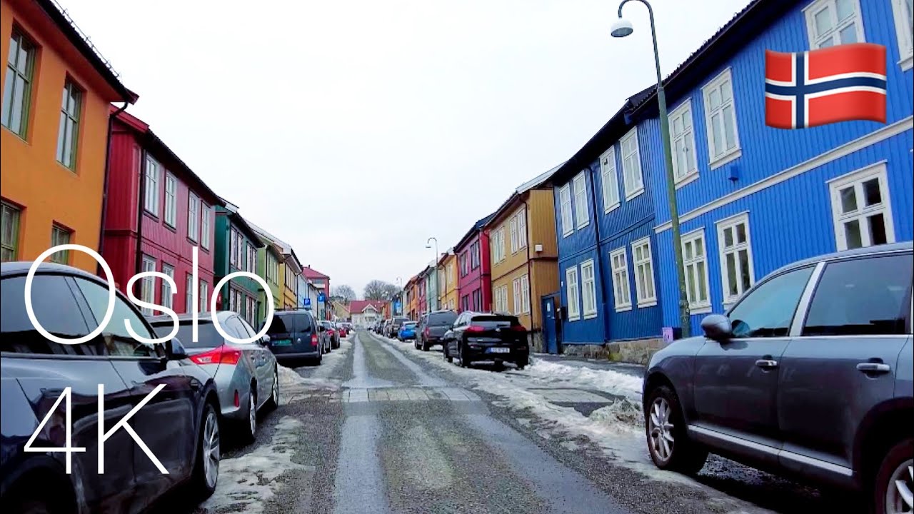 { 4K, 60ftps } OSLO, NORWAY!🇧🇻Relaxing Walk !! 🚶East Side Of Oslo City!!! 🇧🇻