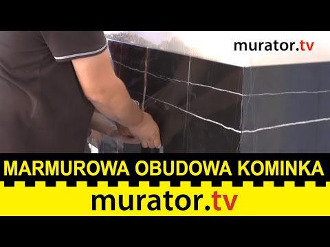 Montaż marmurowej obudowy kominka