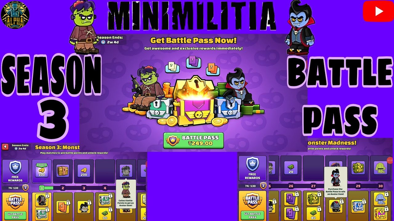 Mini Militia Season 3 Battle Pass Launched🔥🔥| - YouTube