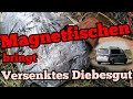 Magnetfischen bringt versenktes Paket ❗Beweise  aus Einbruch ruft Polizei auf den Plan❗Magnetangeln