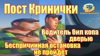 картинка: Пост Кринички Водитель бил копа дверью Беспричинная остановка