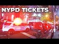 NYPD Threatens Cars with Tickets while stuck in traffic