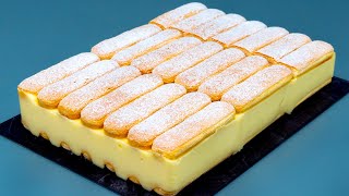 Thumbnail for Super creamy dessert in 10 minutes! No baking, no gelatin!
