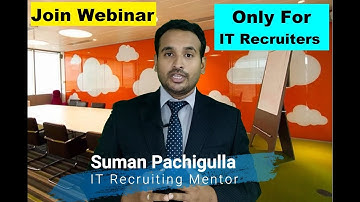 Google Hack For Recruiters | IT Recruiting Training (Join Webinar) | Suman Pachigulla