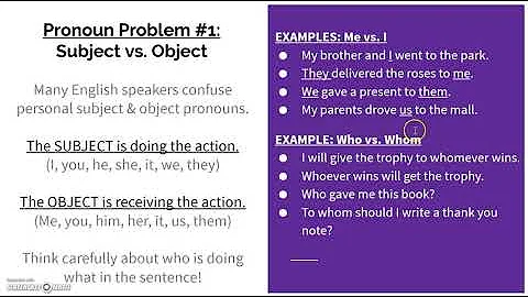 1  Pronouns Lesson 1 Basics