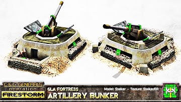 GLA Artillery vs USA High Tech (OPERATION FIRESTORM MOD) C&C Generals Zero Hour