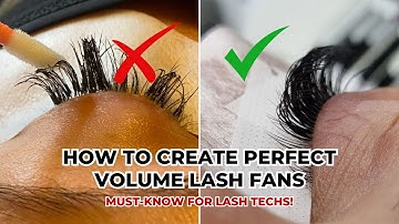 How to Make Volume Fans for Beginners – Volume Lash Extensions Before and After Tutorial