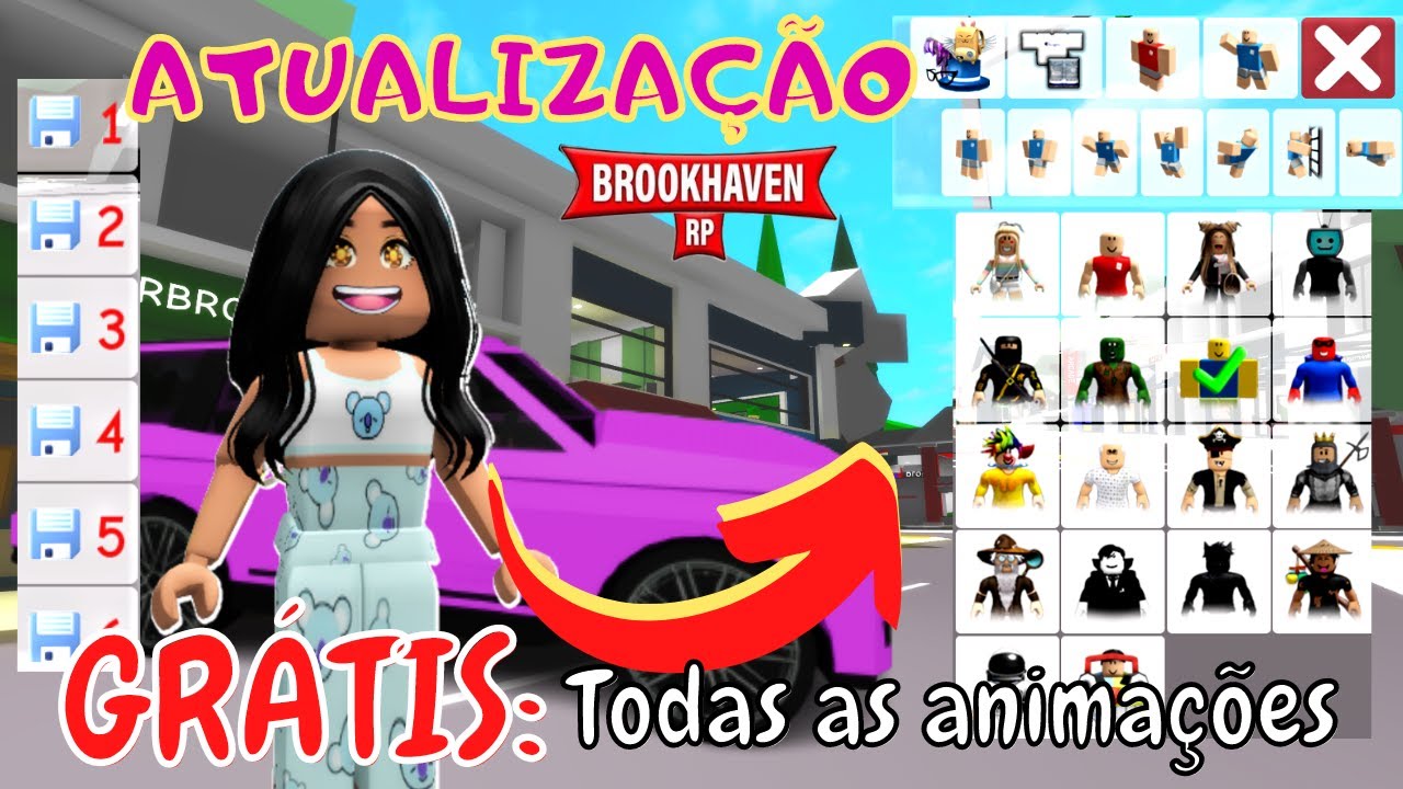 id de animação roblox