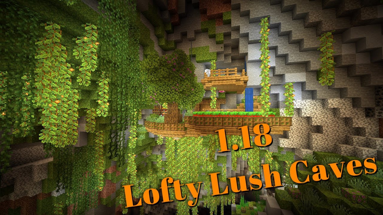 Minecraft House Ideas - Lofty Lush Caves (part 2)