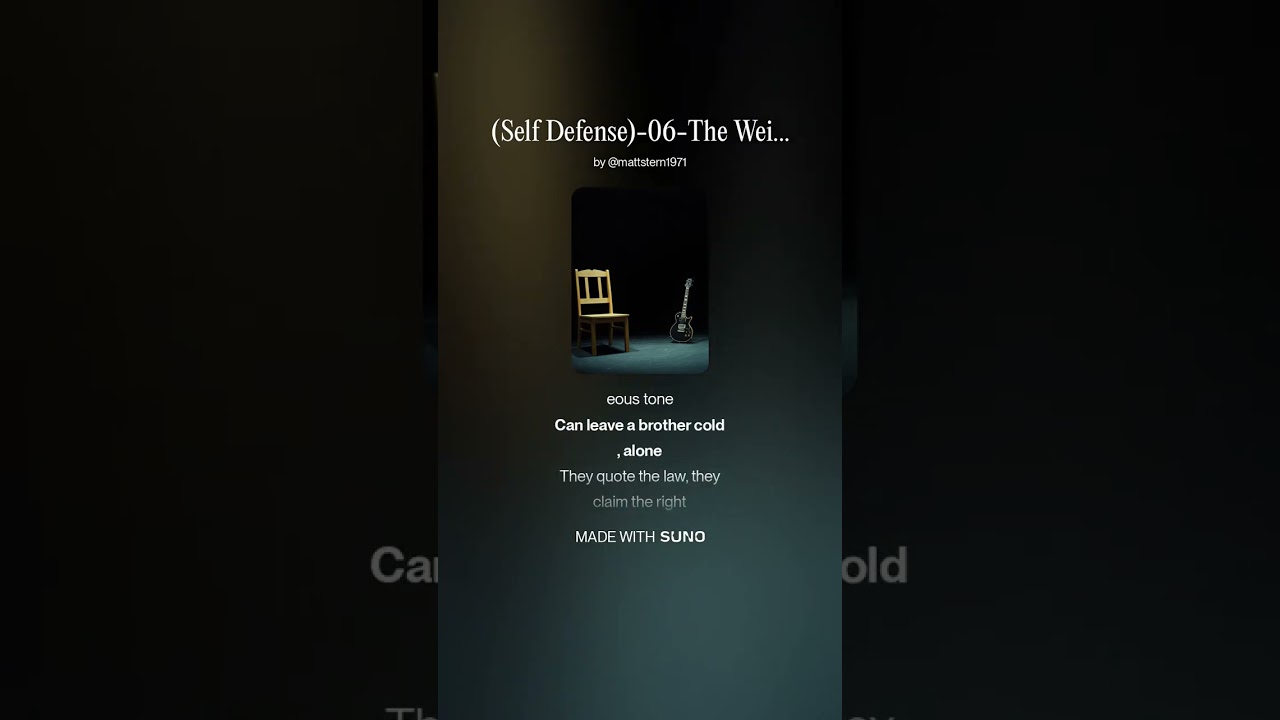 The Weight of a Word | Self Defense 06 | House of Bread Music