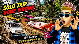 My Solo Trip Gone Wrong 😱 | Extreme Off-Road Bus & Jeep Adventure | Bus Simulator Indonesia screenshot 1